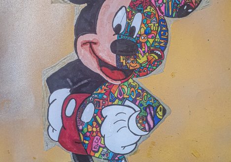 painting of Mickey Mouse