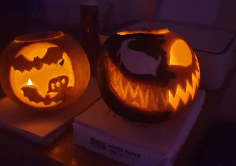 carved pumpkins