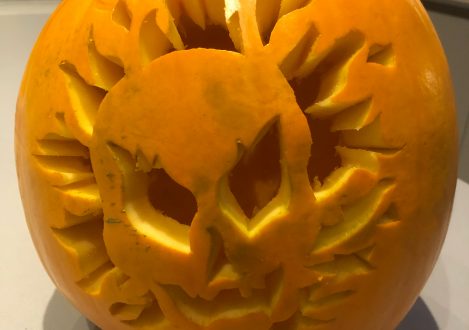 Carved pumpkin by Olly
