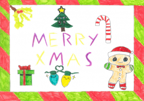 Christmas Card Design gingerbread man