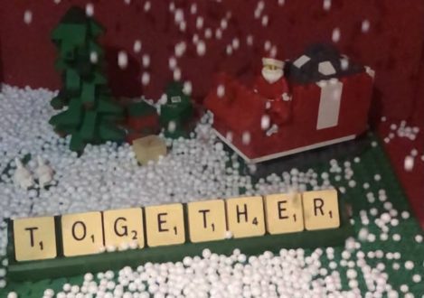 Christmas Card Design scrabble