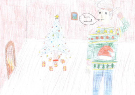 Christmas Card Design by Halliford School pupil