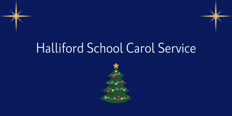 Halliford School Carol Service Banner design