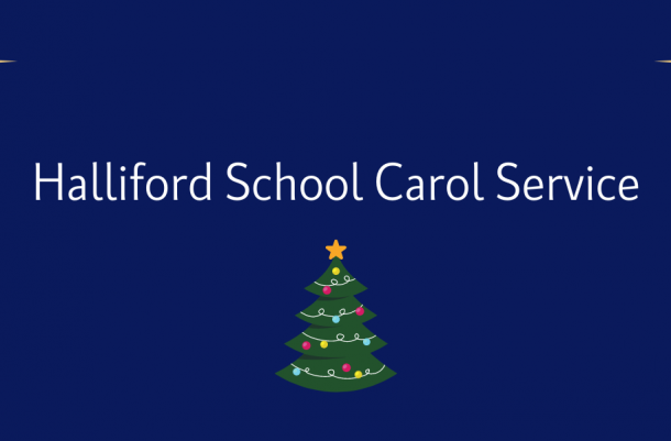 Halliford School Carol Service Banner design