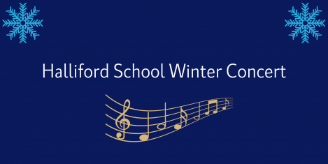 Halliford School Winter Concert Banner Design
