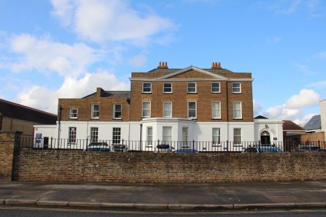 An additional image of the Halliford School, front facing the building