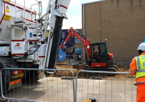 machines working on the ground