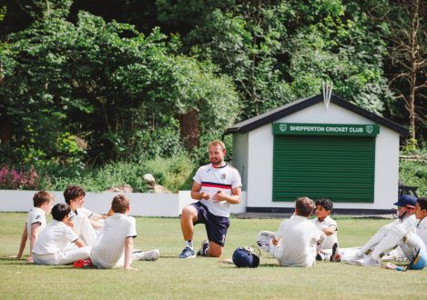 Students listening to the Cricket teacher