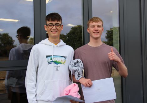 children happy with their exam results