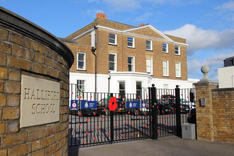 Exterior of Halliford School