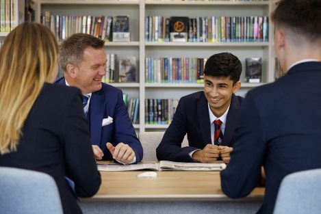 students and teacher
