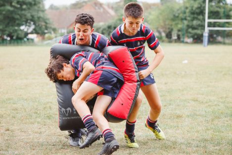 student tackling