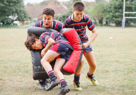 student tackling