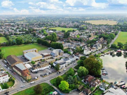aerial view od a school