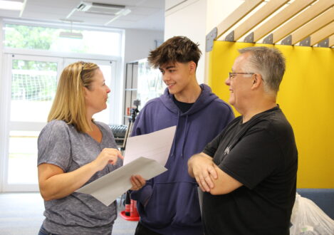 student and his parents
