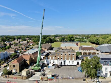 crane at a school