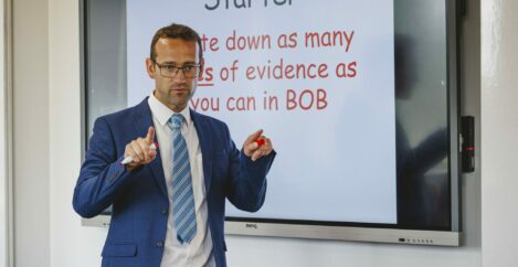 teacher in class