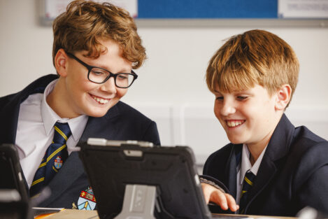 students in class